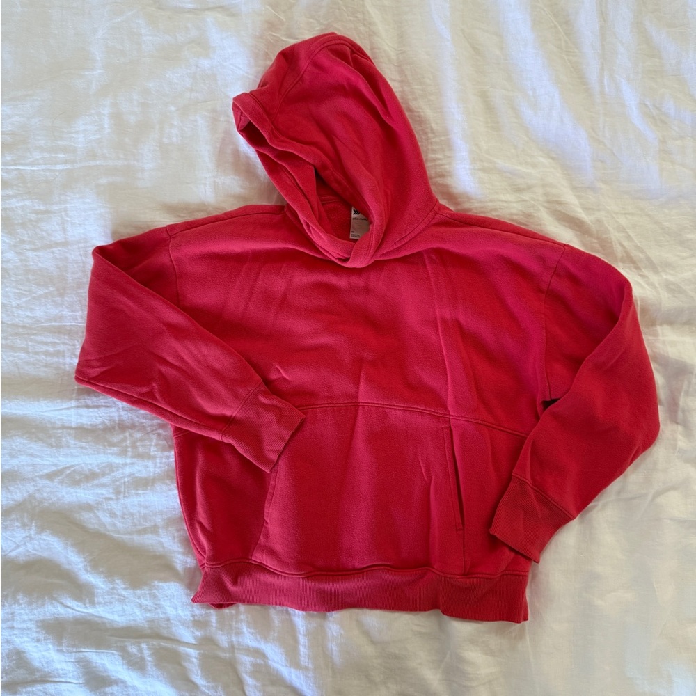 All in Motion by Target Pink Athletic Fleece Pullover with Thumb Holes Size XS